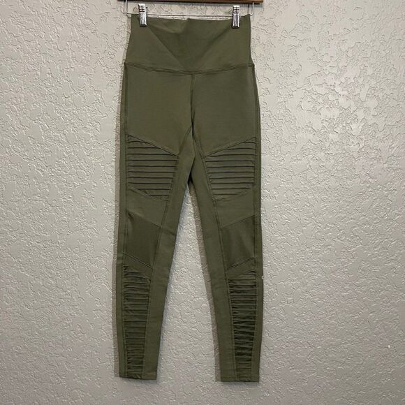 Alo Yoga High Waist Moto Leggings - Picture 1 of 7
